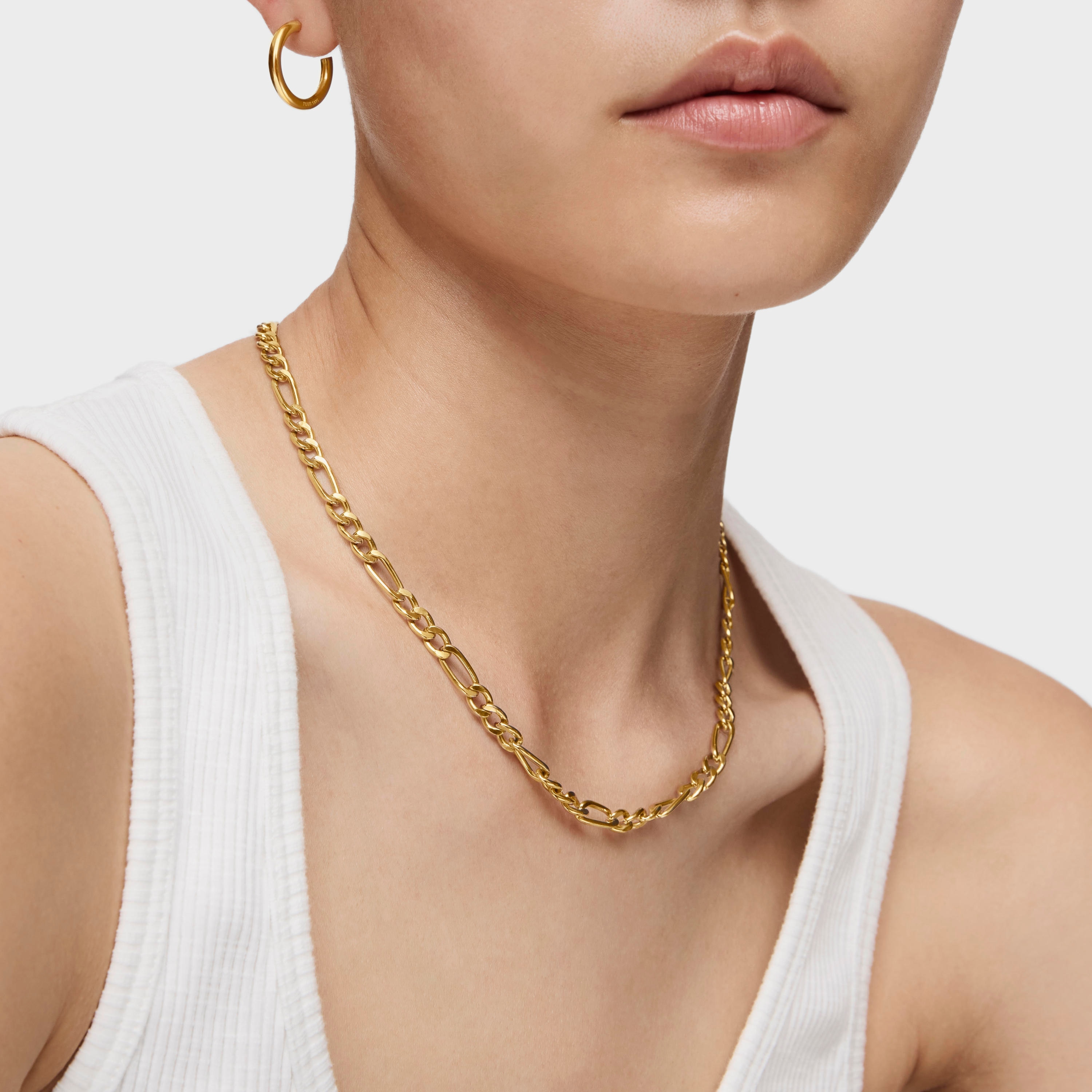 Mixed curb-chain Choker with 18K gold vermeil TOUS Chain