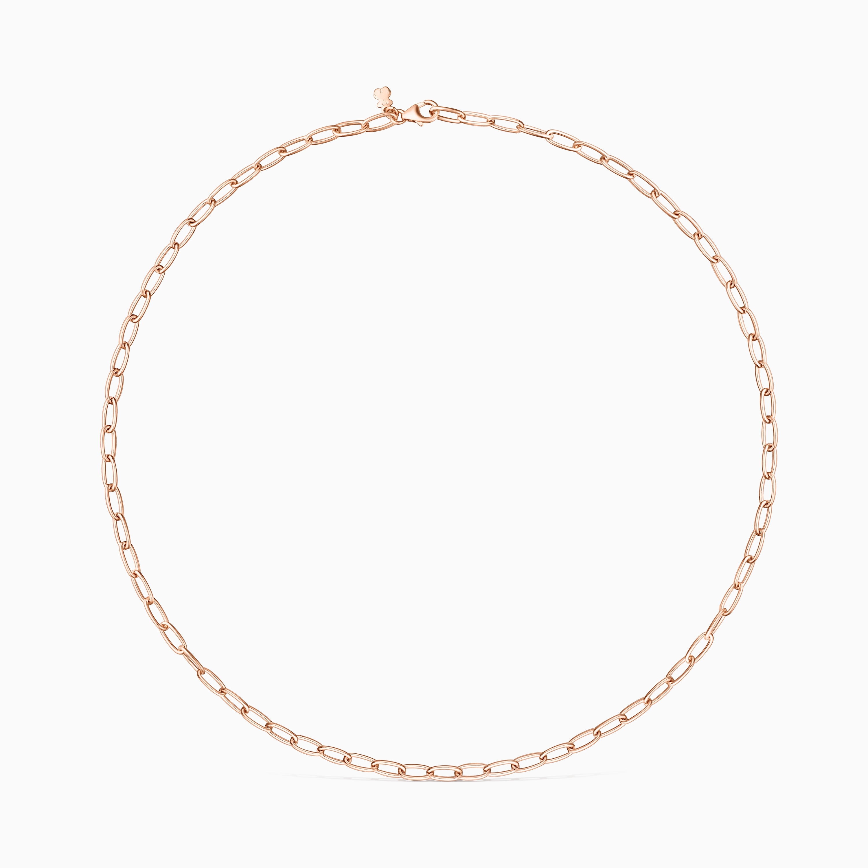 Rose 18K gold vermeil TOUS Chain oval Choker