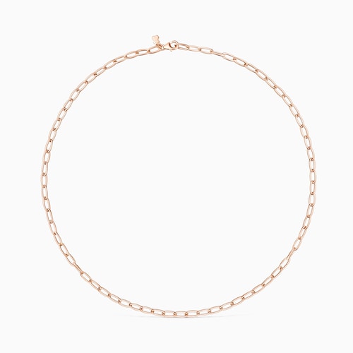 Rose 18K gold vermeil TOUS Chain oval Choker