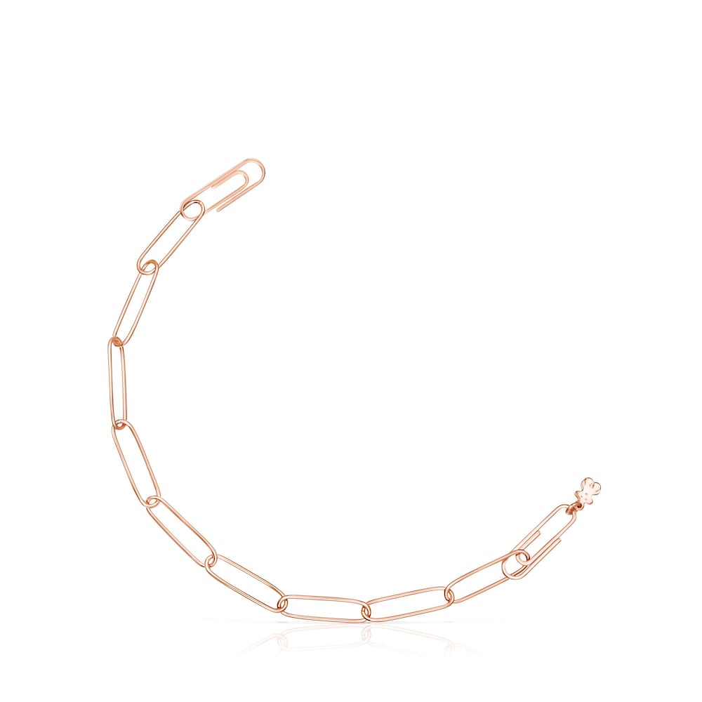 Long Rose Silver Vermeil TOUS Chain clip Chain