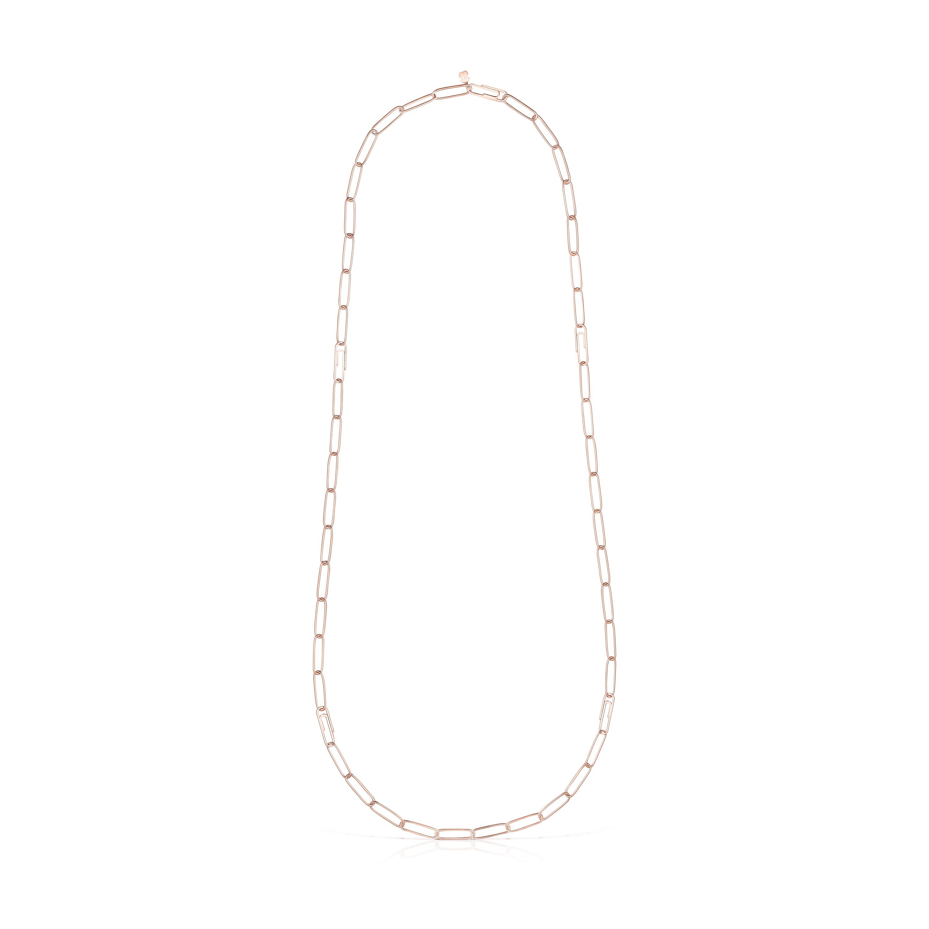 Long Rose Silver Vermeil TOUS Chain clip Chain