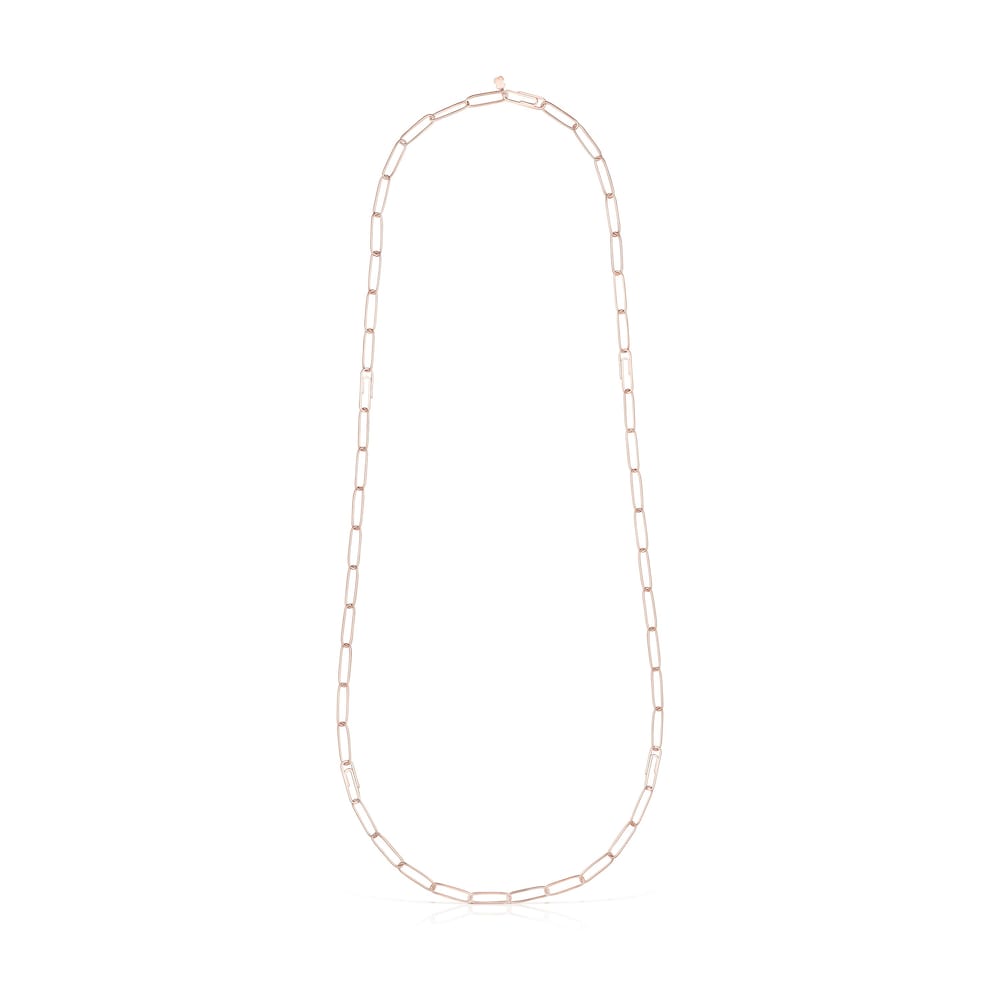 Long Rose Silver Vermeil TOUS Chain clip Chain