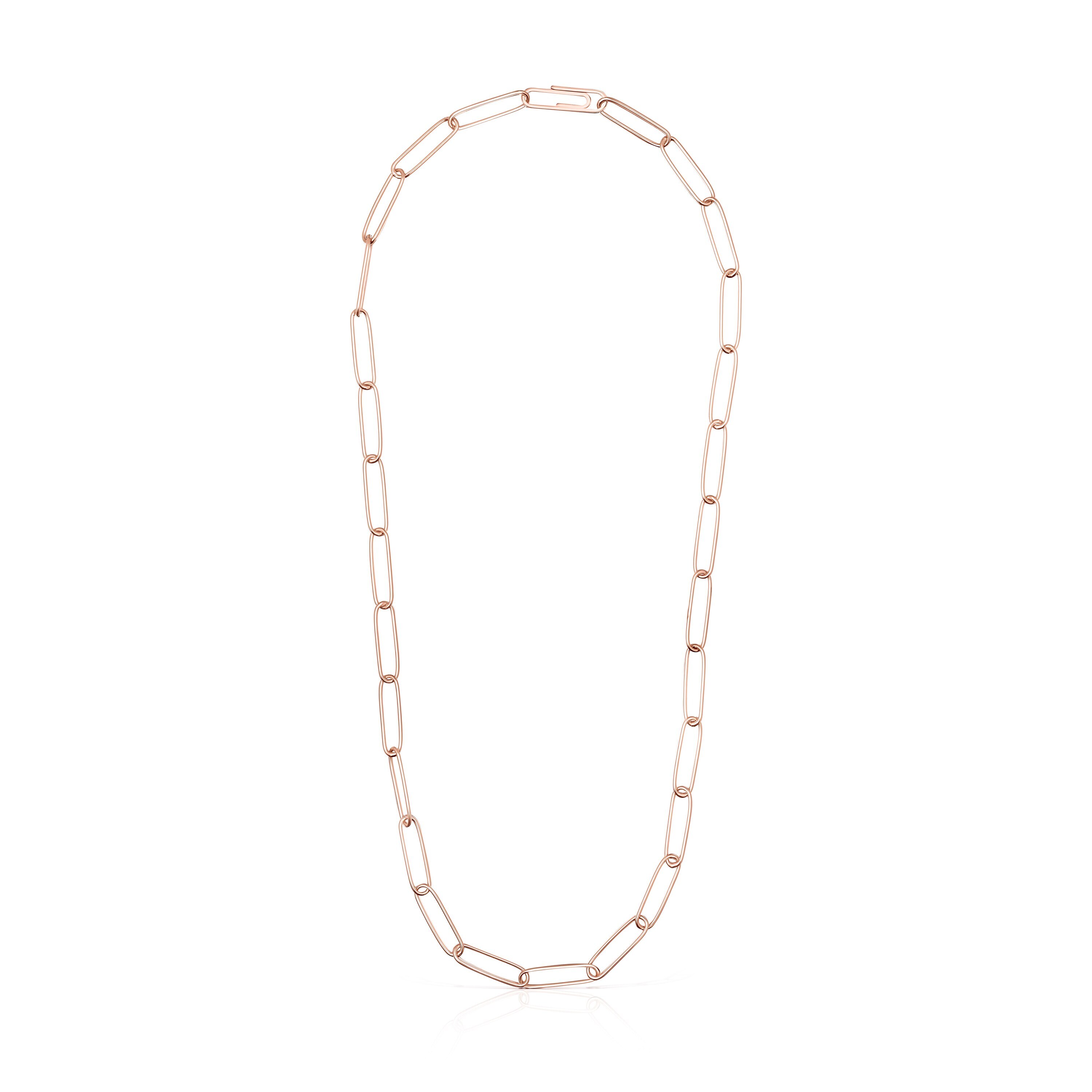 Long Rose Silver Vermeil TOUS Chain clip Chain