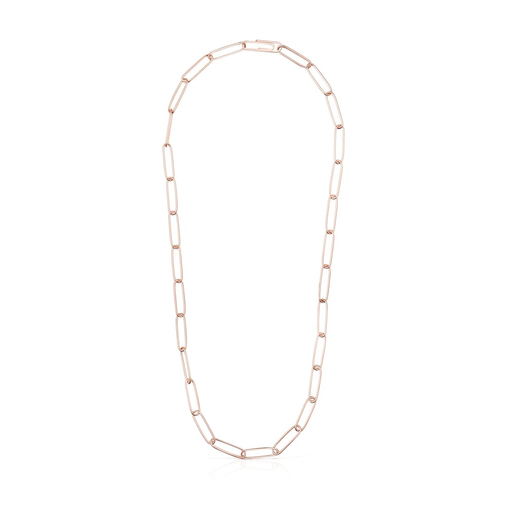 Long Rose Silver Vermeil TOUS Chain clip Chain