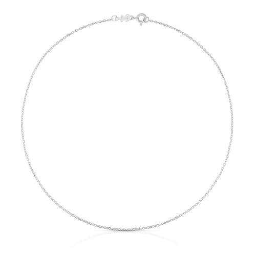 Collier ras du cou TOUS Chain en Argent avec anneaux ronds, 40&nbsp;cm.