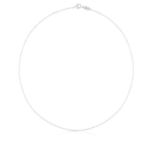 Silver Choker with oval rings measuring 45 cm TOUS Chain