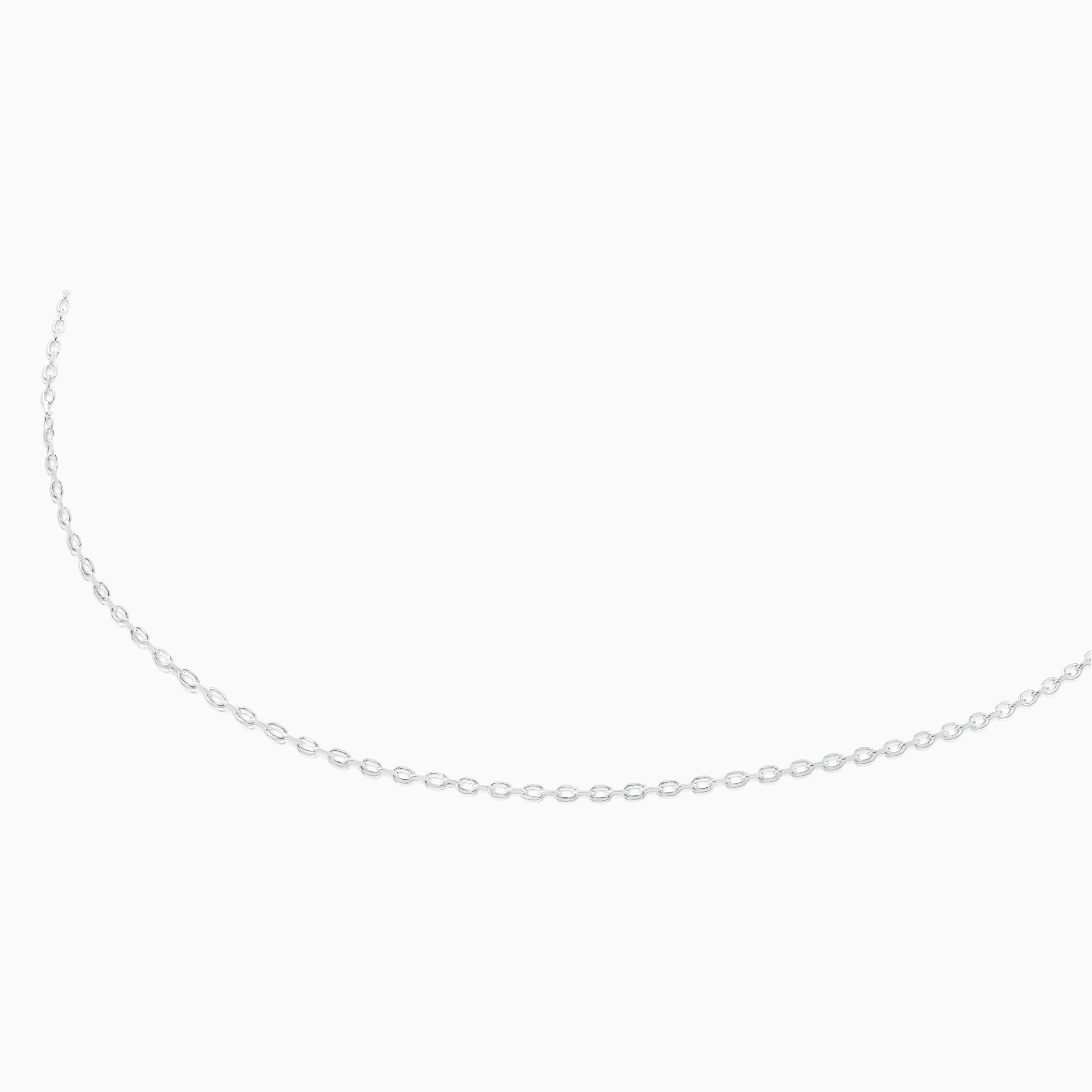 Silver Choker with oval rings measuring 45 cm TOUS Chain