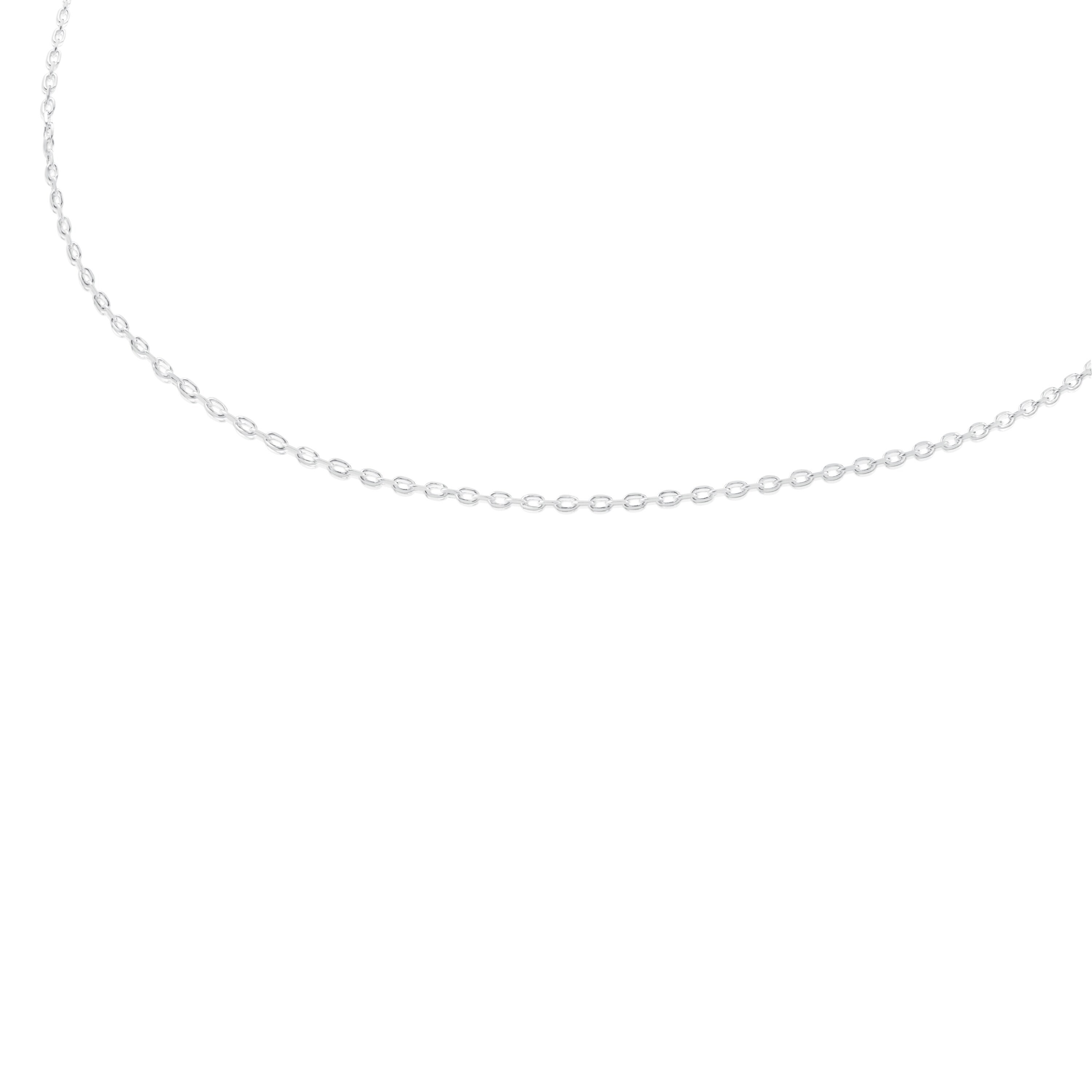 Silver Choker with oval rings measuring 45 cm TOUS Chain