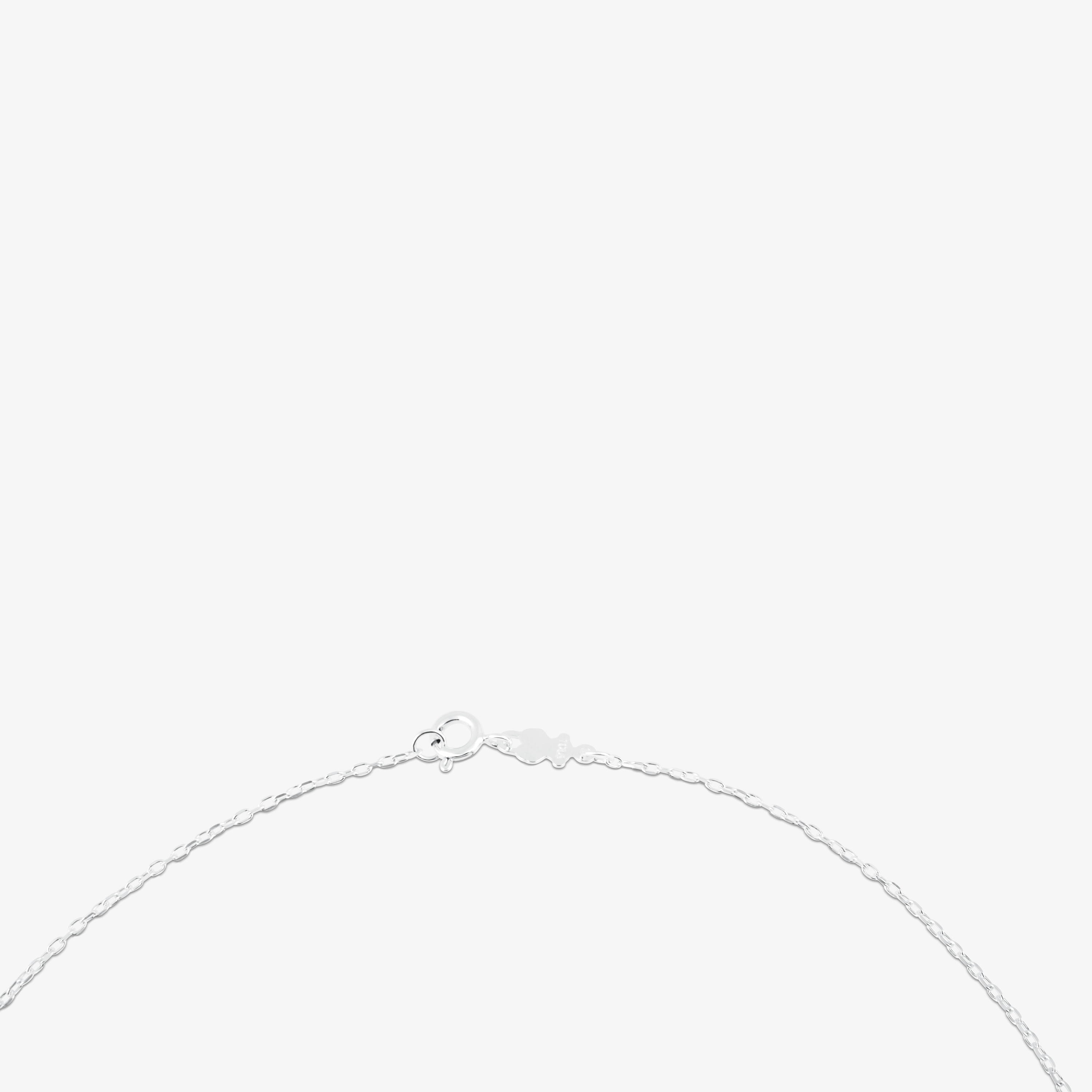 Silver Choker with oval rings measuring 45 cm TOUS Chain