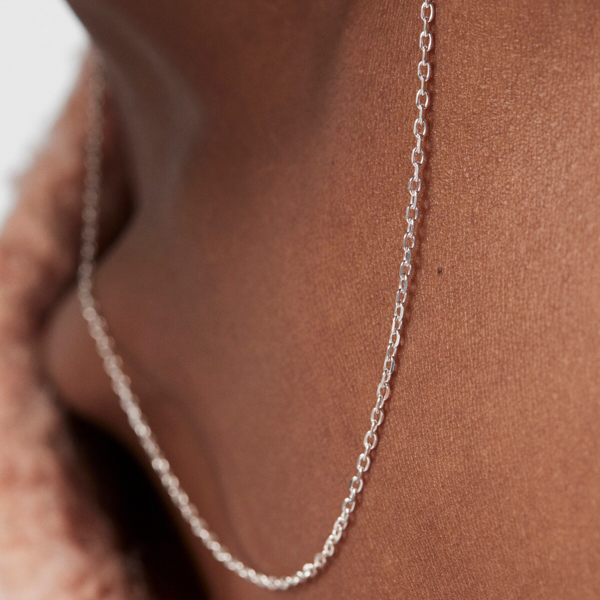 Gargantilla de plata con anillas ovales, 45 cm TOUS Chain