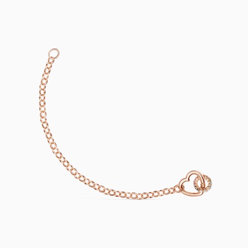 Hold Bracelets Set in Rose 18K gold vermeil, Gemstones and Leather