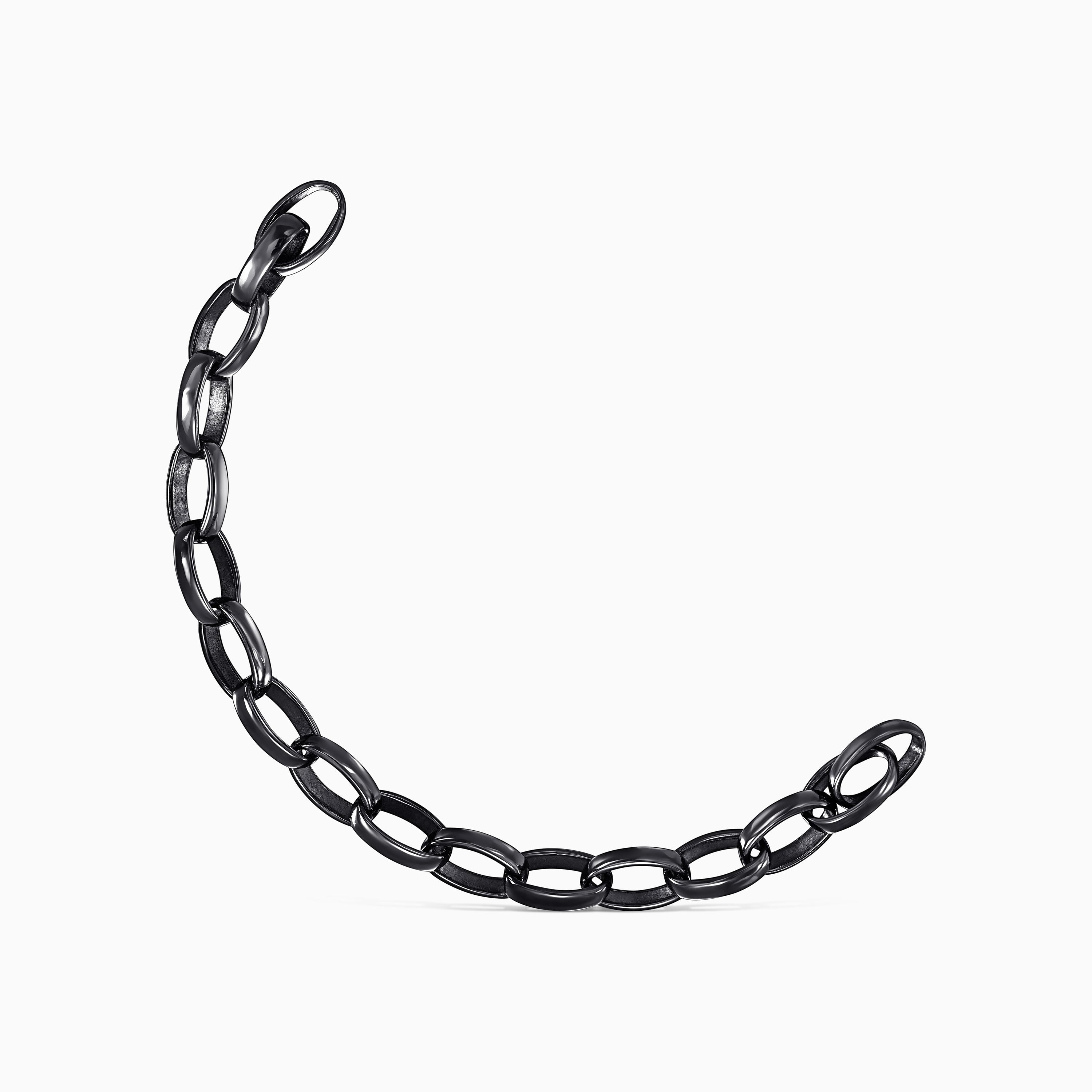 Oval Dark Silver Hold Bracelet