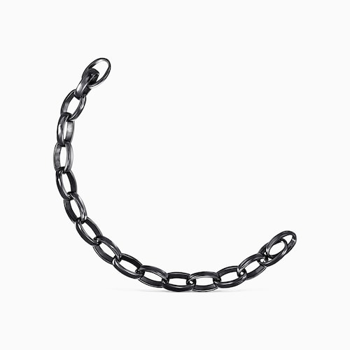 Oval Dark Silver Hold Bracelet
