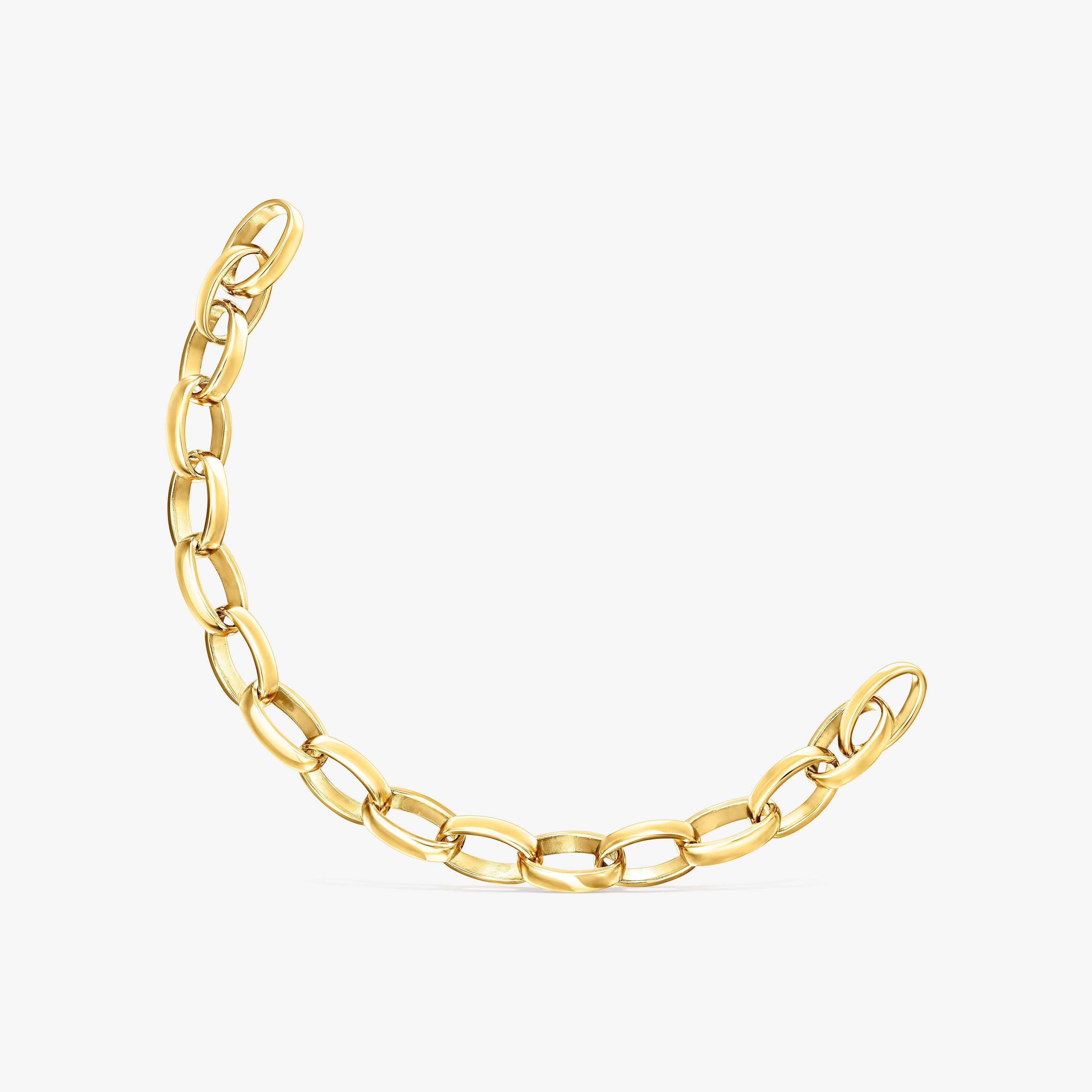 Oval 18K gold vermeil Hold Bracelet