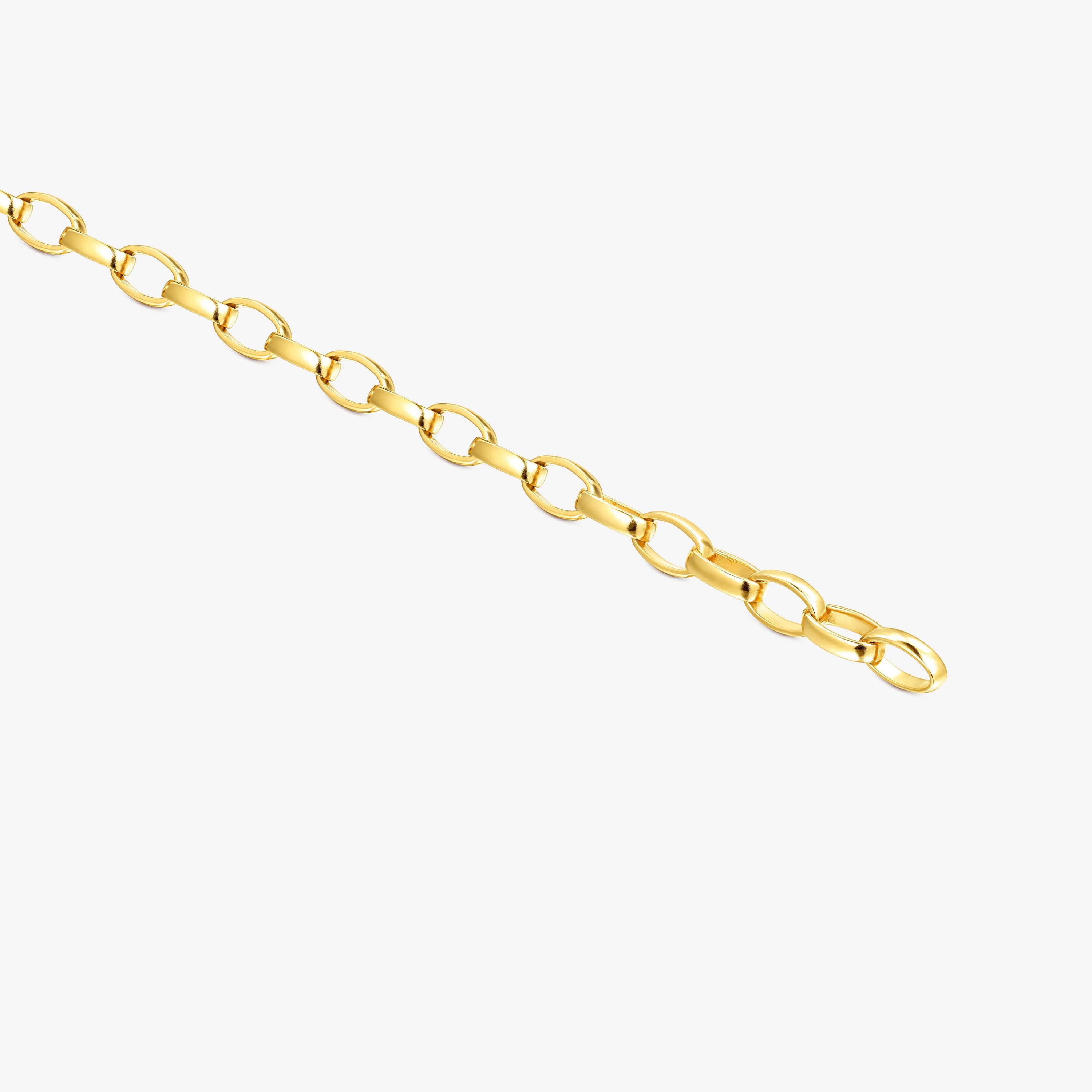 Oval 18K gold vermeil Hold Bracelet
