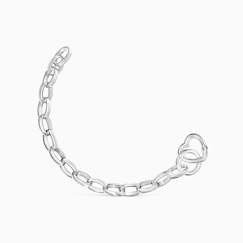 Hold Bracelet - Necklace Set in Silver and Leather