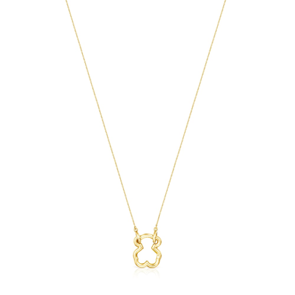 Collar oso de oro Hold image number 0