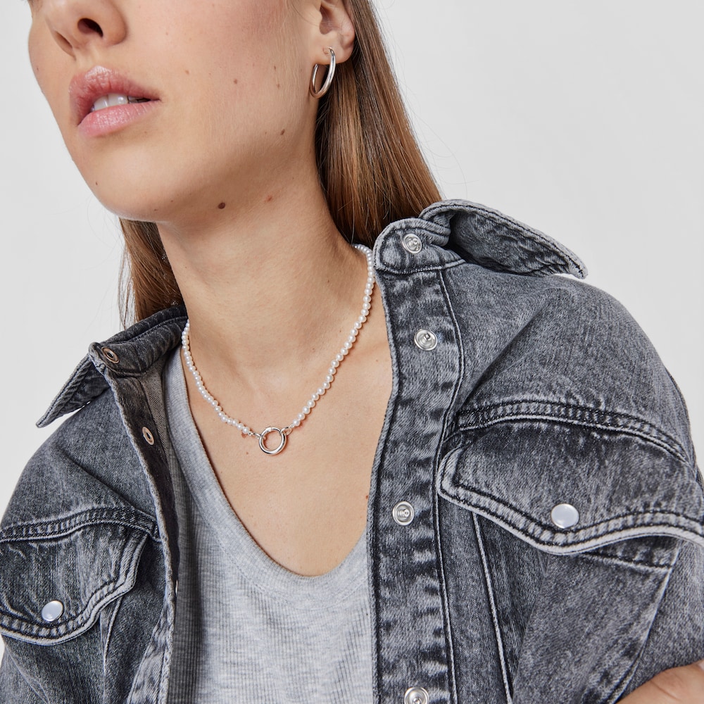 Collar Hold de Perlas y Plata