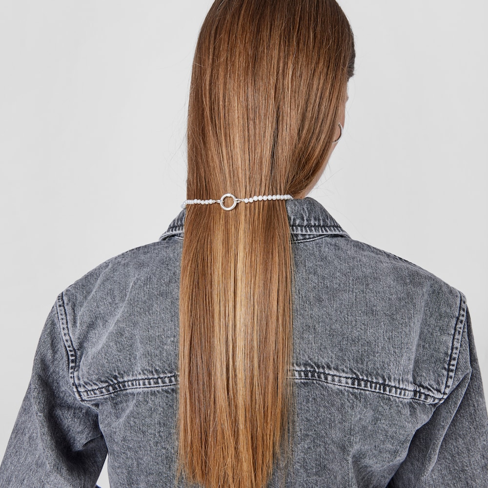 Collar Hold de Perlas y Plata