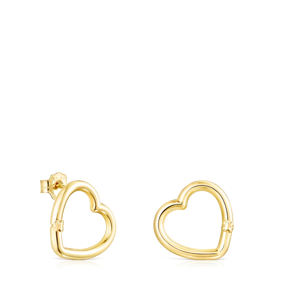Pendientes corazón de oro Hold image number 0