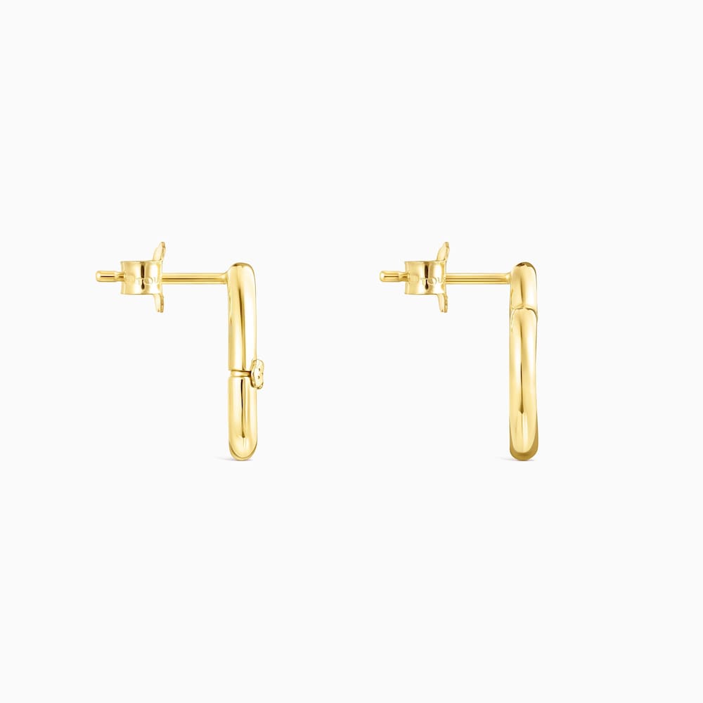 Pendientes coraz&oacute;n de oro Hold