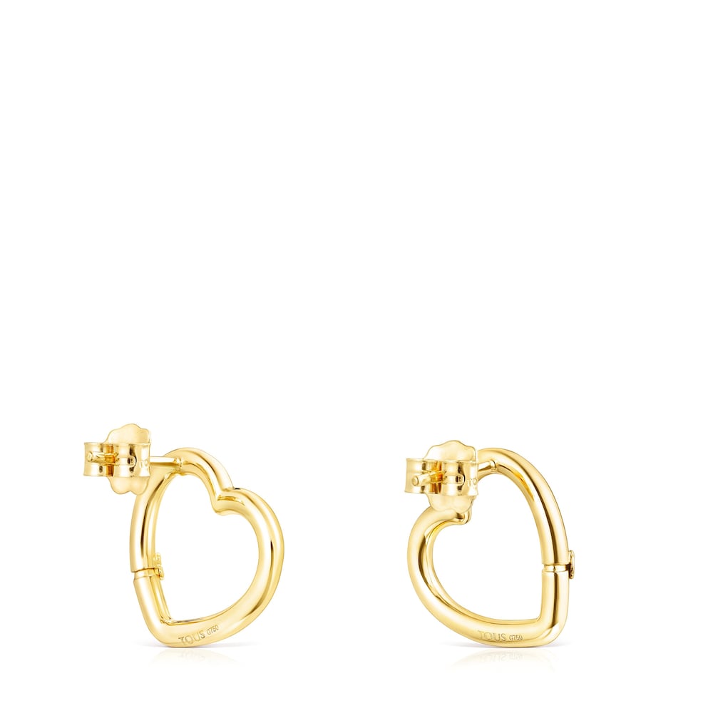 Pendientes corazón de oro Hold image number 2