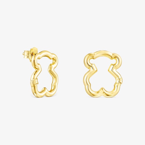 Pendientes oso de oro 18K Hold