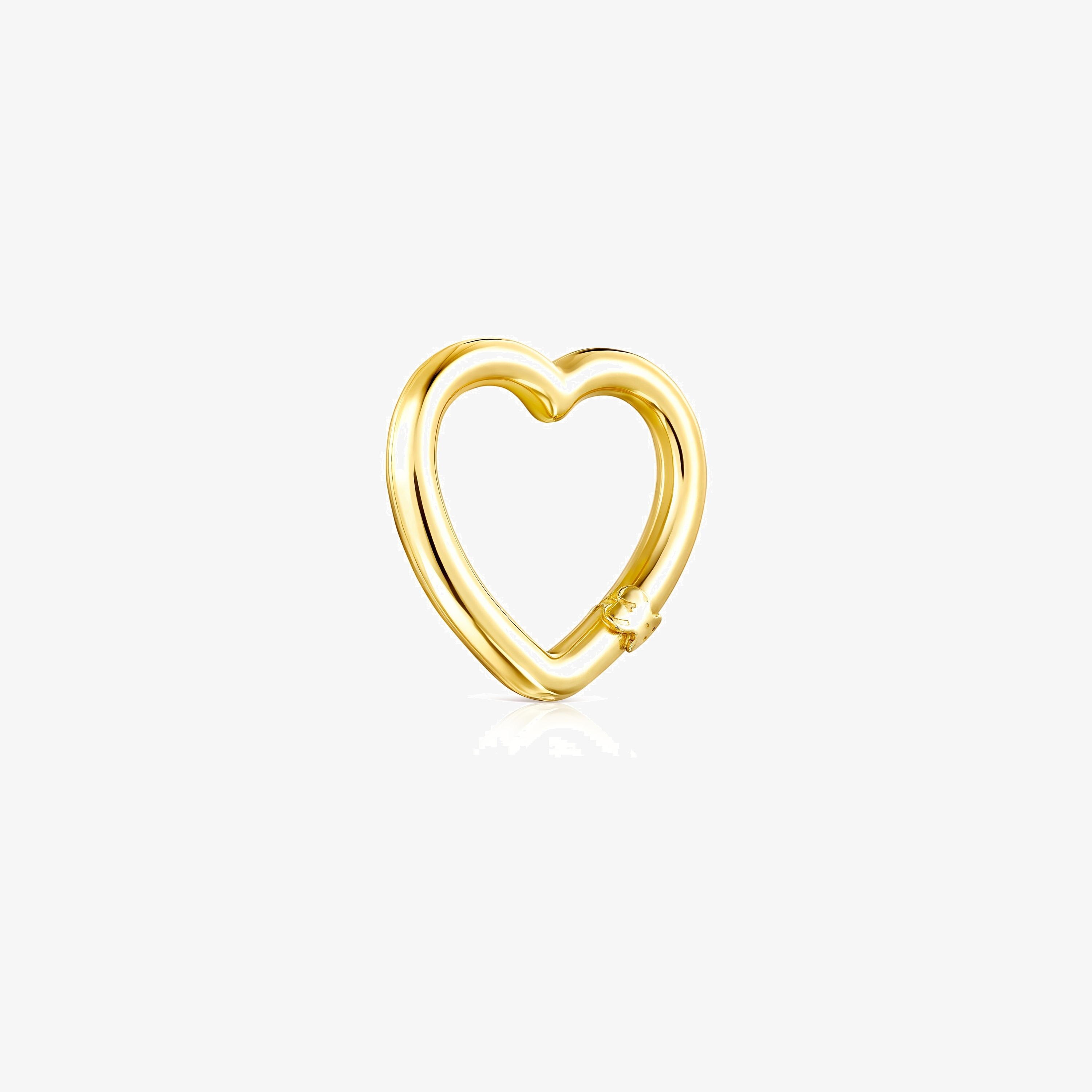 Hold 18K solid gold heart Ring
