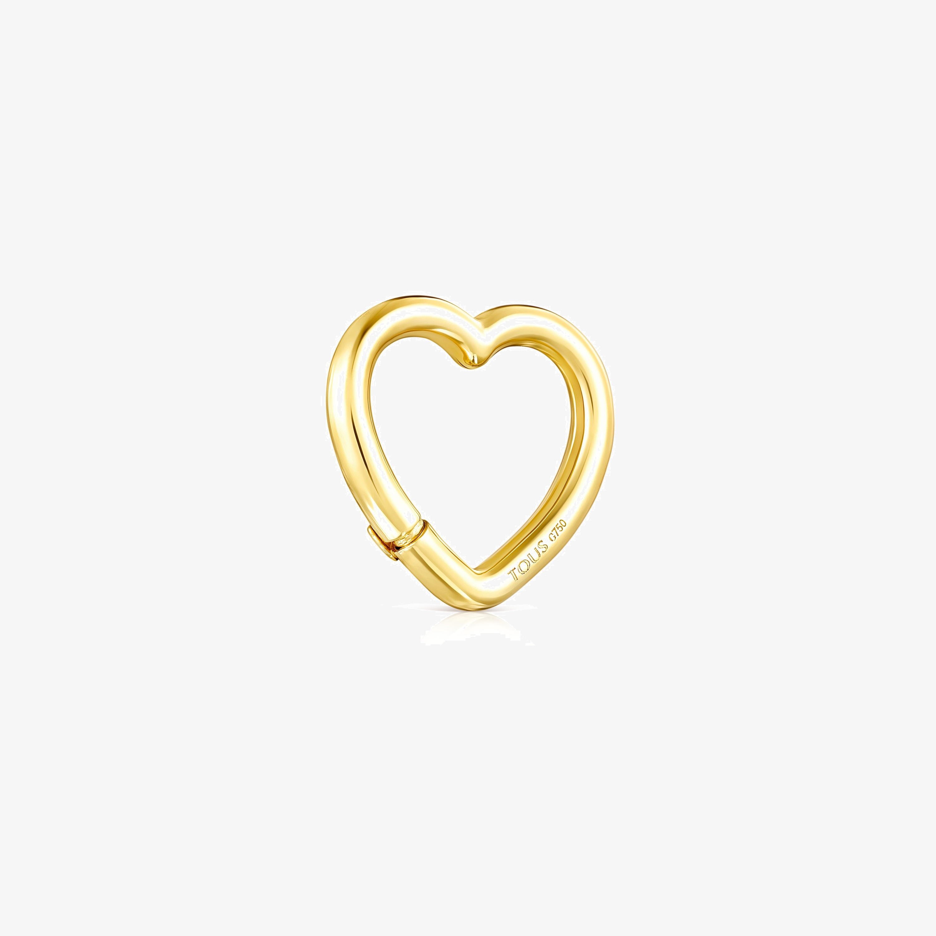Hold 18K solid gold heart Ring