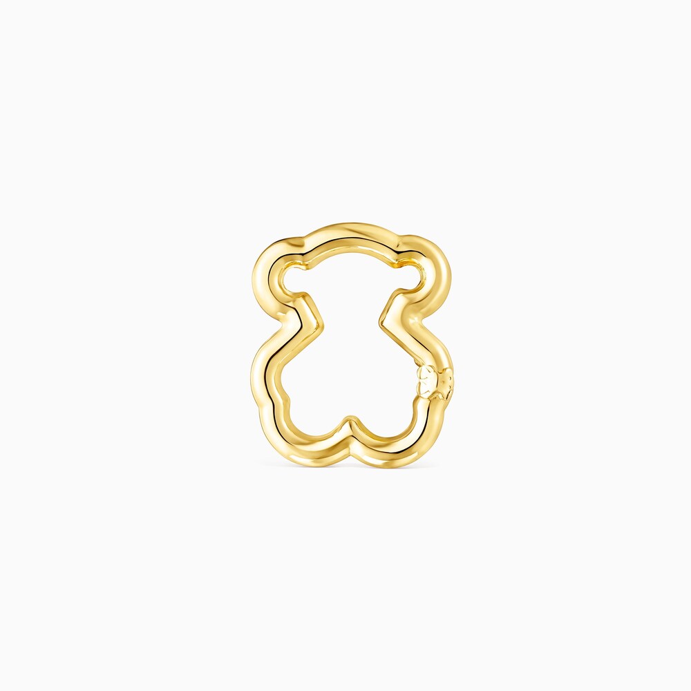 Argola grande Hold urso em Ouro