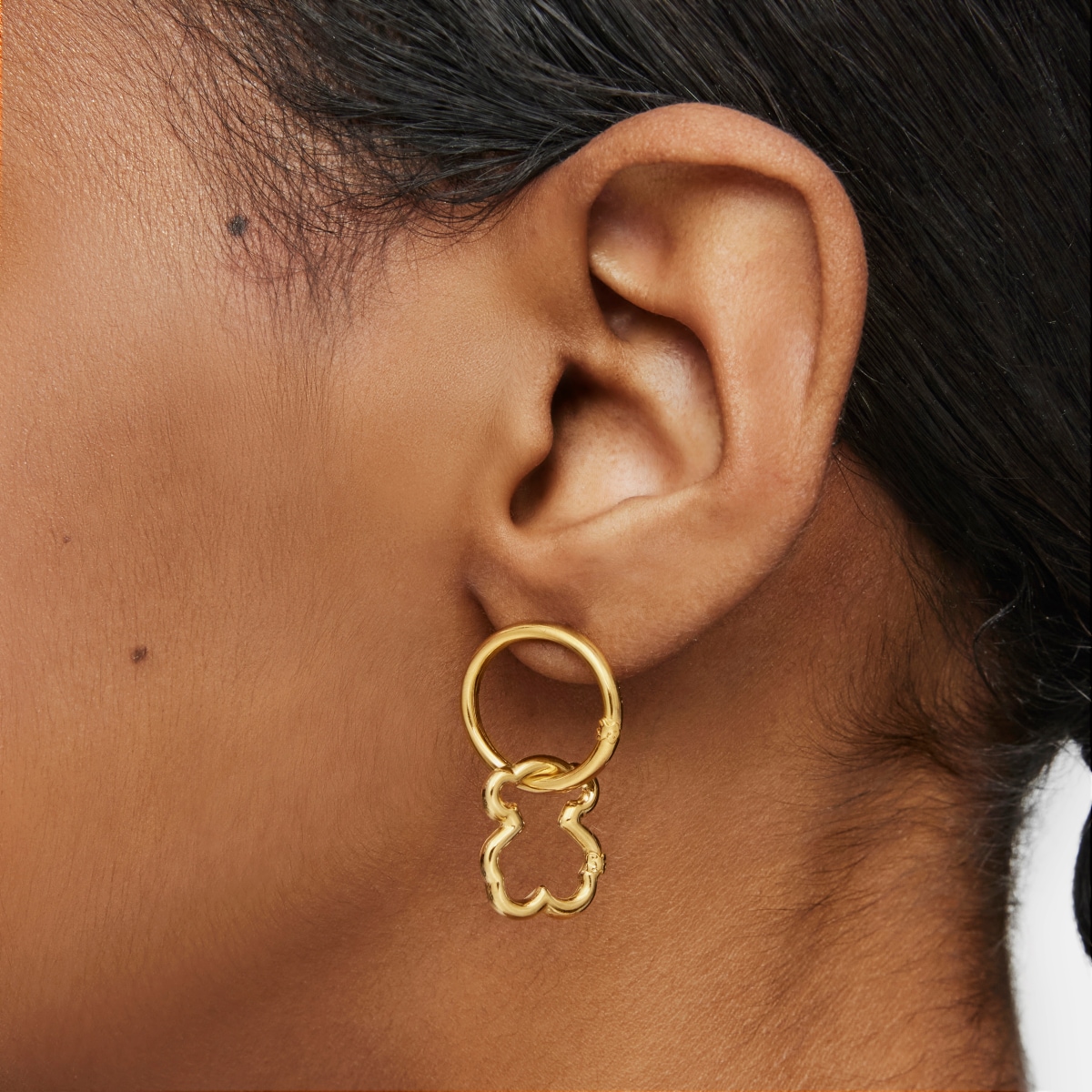Small Gold Hold Bear Ring
