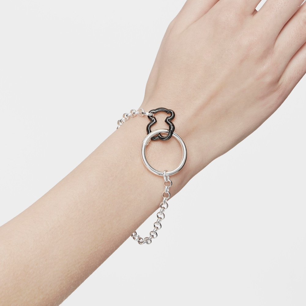 Hold Dark Silver Bear Ring