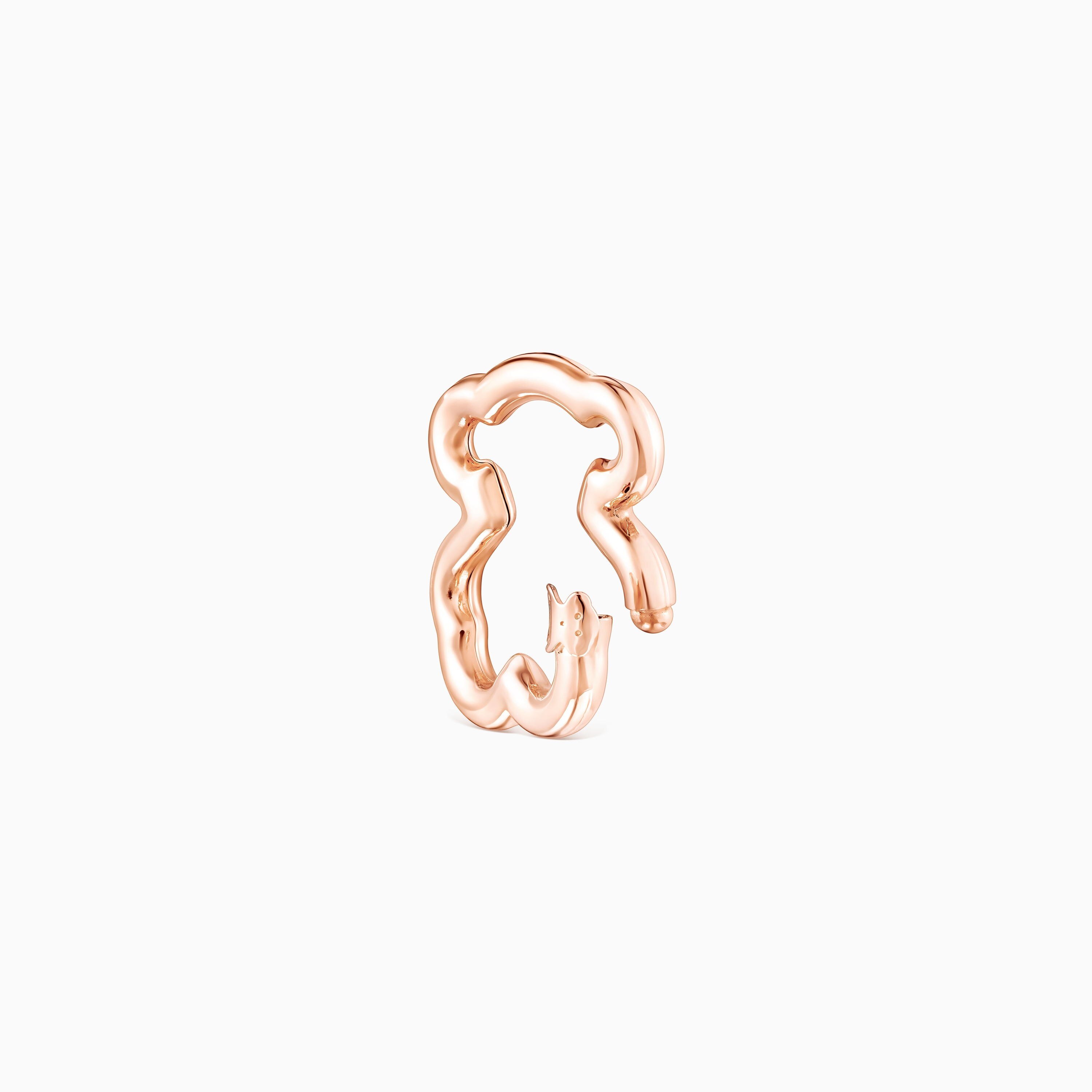 Hold Rose Vermeil Bear Ring
