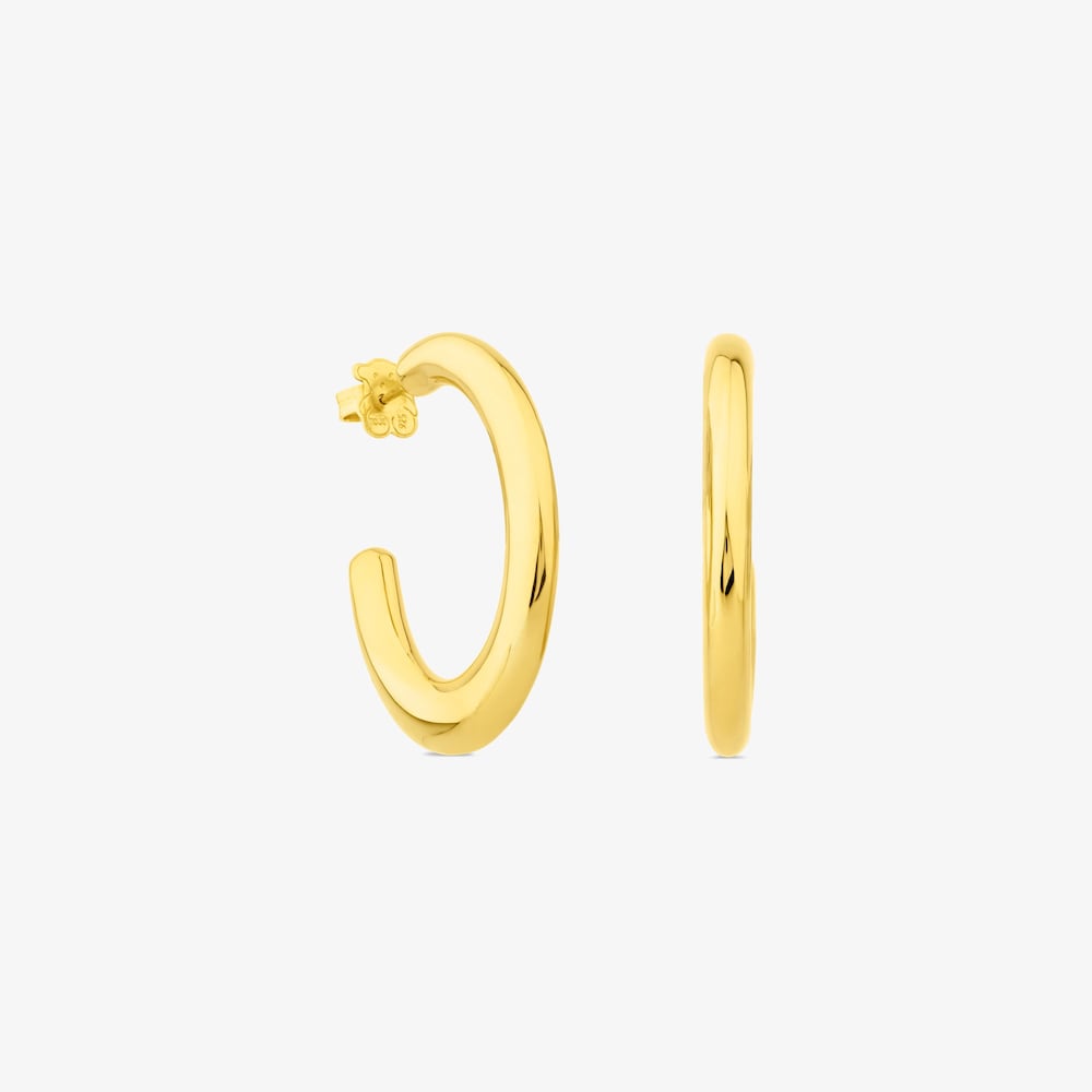 Aretes aro Warm de plata