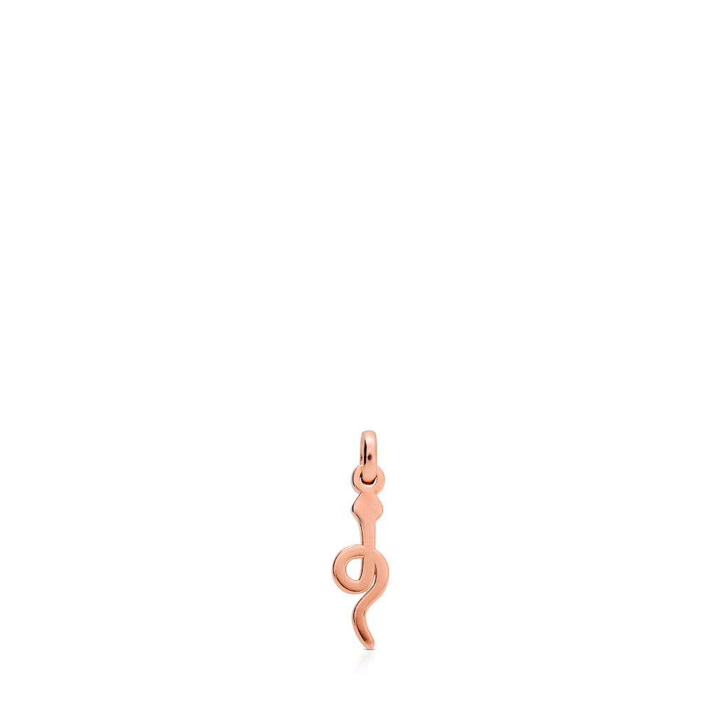 Colgante fuerza con baño de oro rosa 18 kt sobre plata Idol image number 4