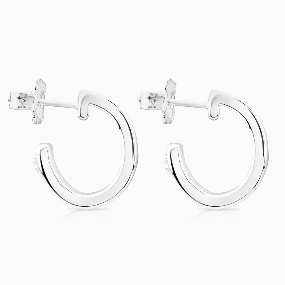 Pendientes aro de plata Lio