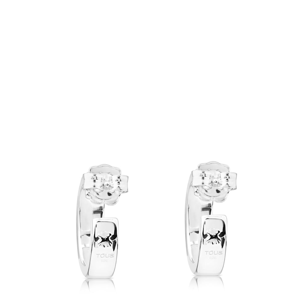 Pendientes aro de plata Lio