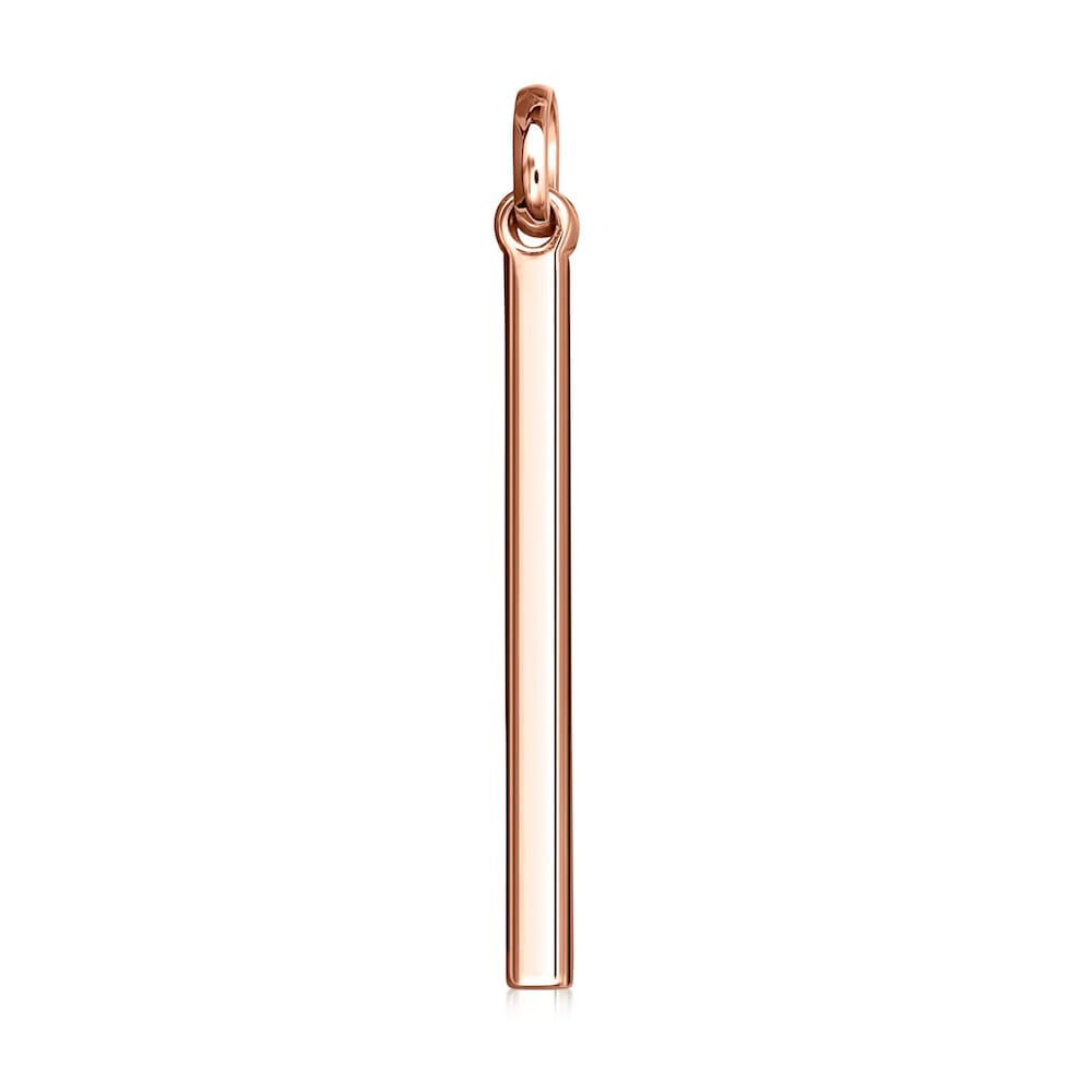 Dije Lio con ba&ntilde;o de oro rosa 18 kt sobre plata