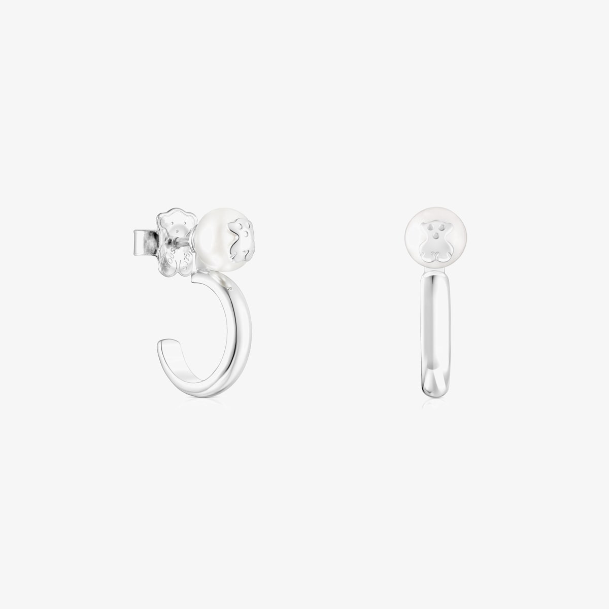 Tous - Pendientes Aro De Plata Y Perla Icon Pearl - Plateado