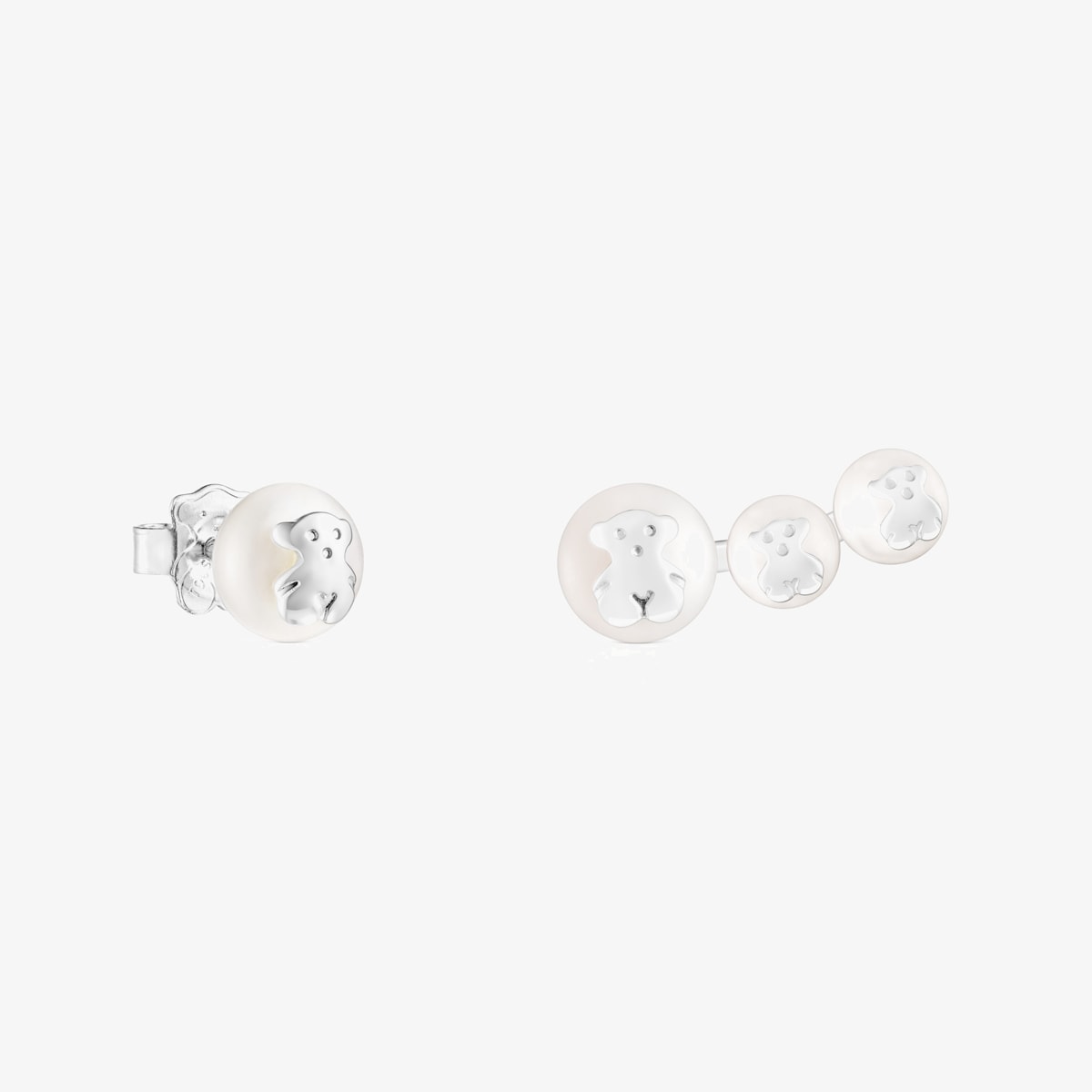 Tous - Pendientes De Plata Y Perlas Icon Pearl - Plateado