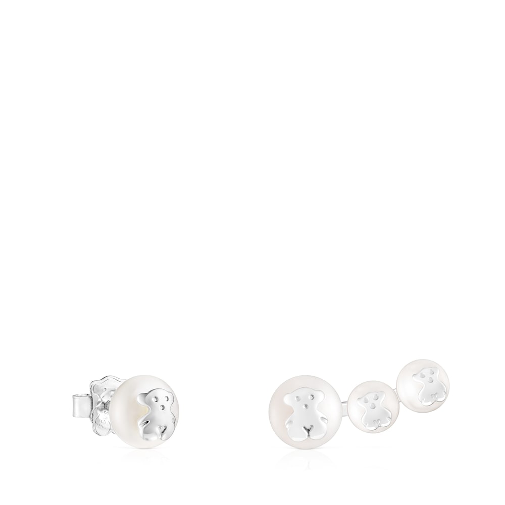 Pendientes de plata y perlas Icon Pearl image number 0