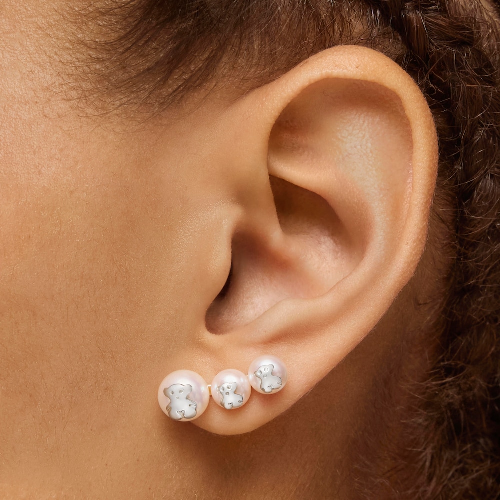 Pendientes de plata y perlas Icon Pearl