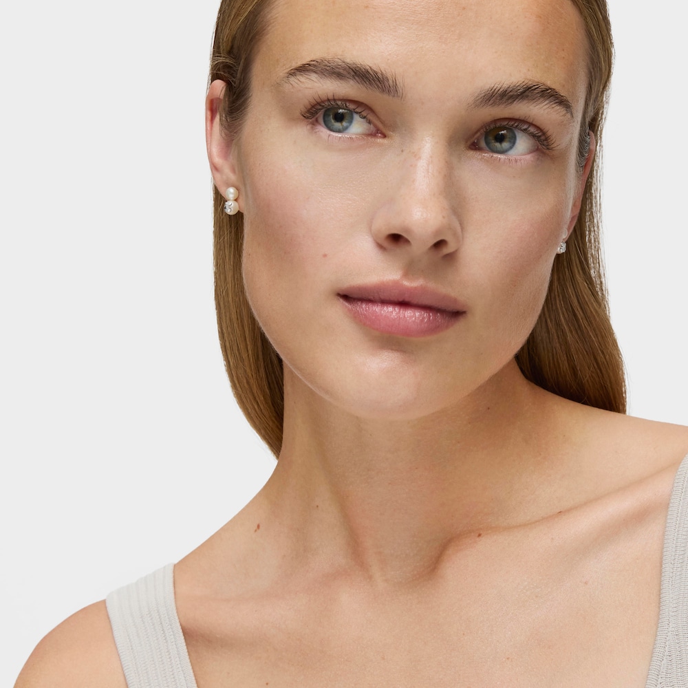 Pendientes de plata con dos perlas Icon Pearl