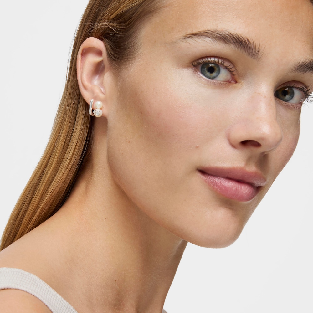 Pendientes de plata con dos perlas Icon Pearl
