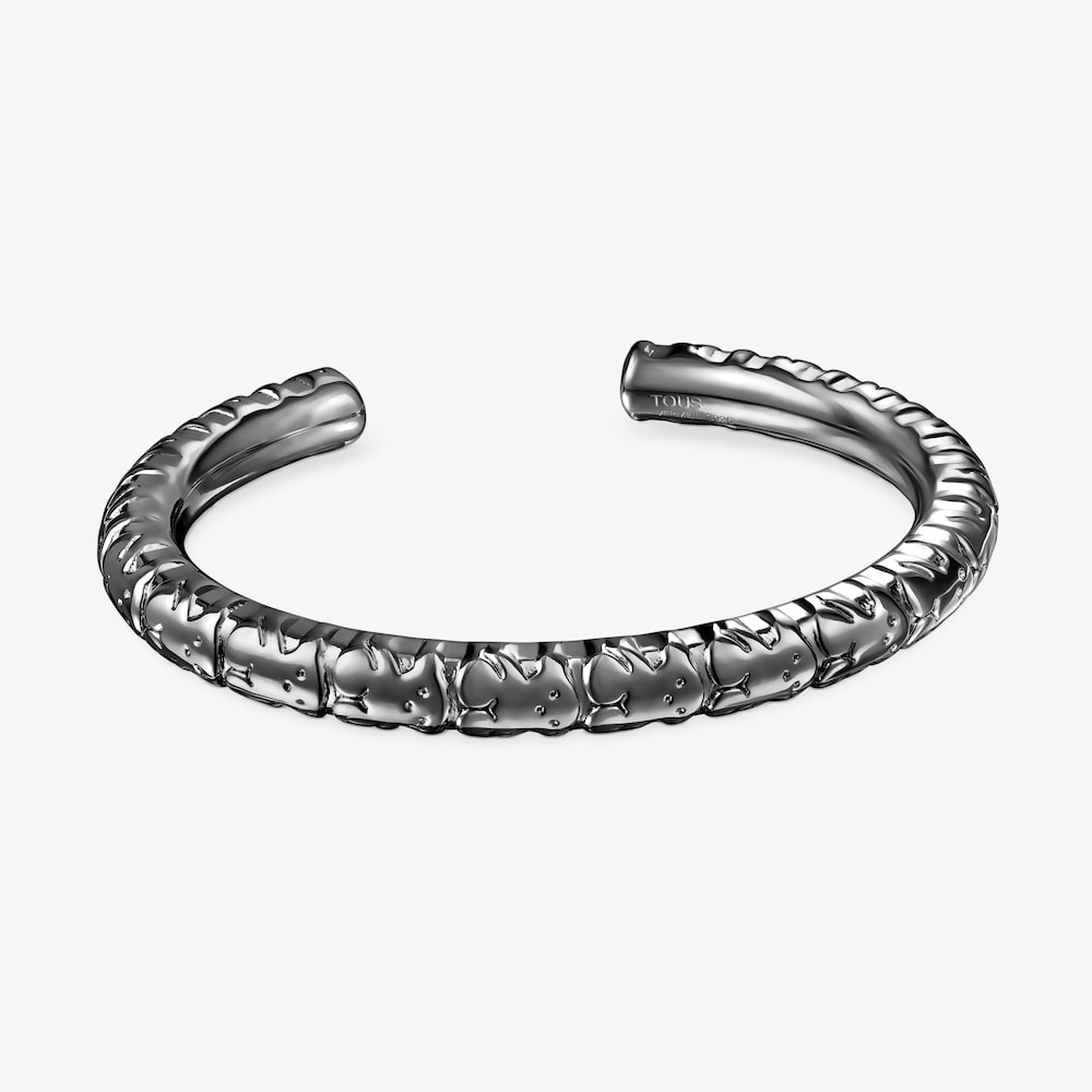 Dark silver Straight XL Bracelet