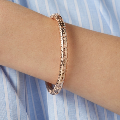Rose Silver Vermeil Straight XL Bracelet