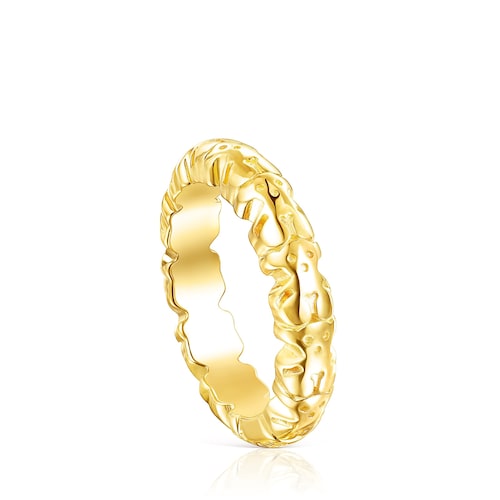 Ring Straight XL aus Vermeil-Silber