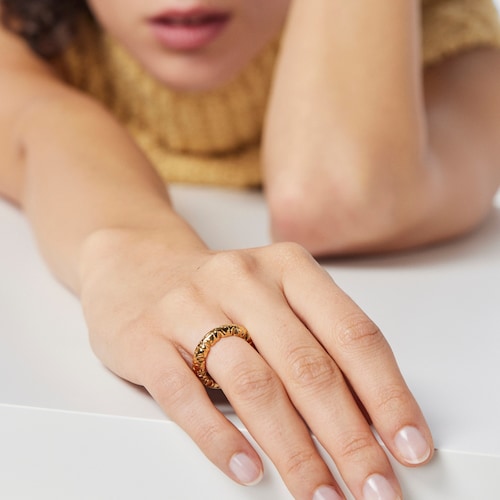 Silver Vermeil Straight XL Ring