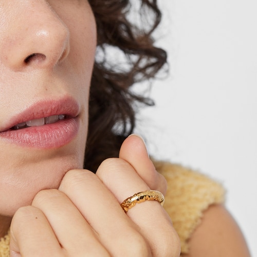 Silver Vermeil Straight XL Ring