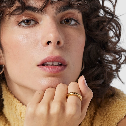 Silver Vermeil Straight XL Ring